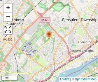 Map of Archbishop Ryan High School