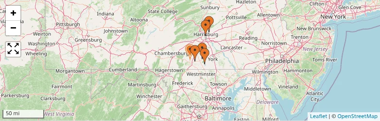 Related schools map