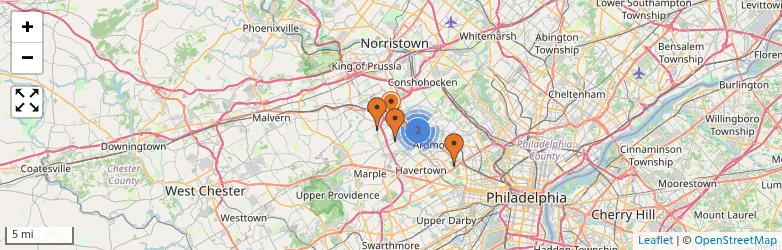 Related schools map