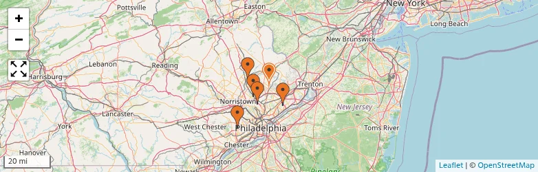 Related schools map