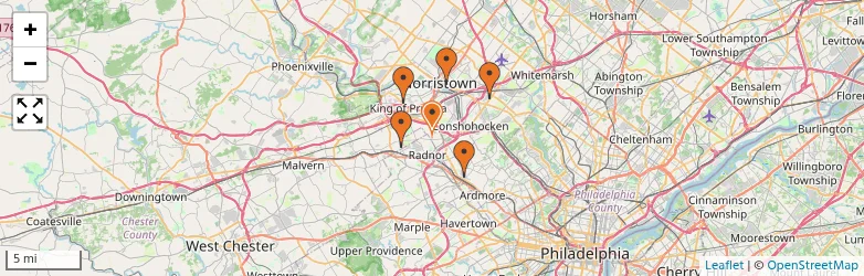 Related schools map