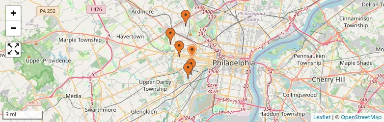Related schools map