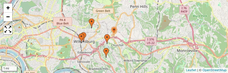Related schools map