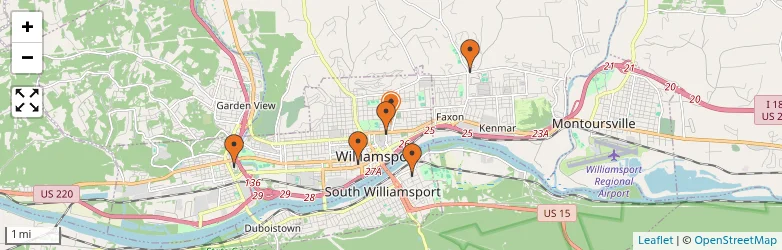 Related schools map