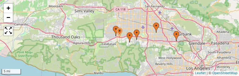 Related schools map