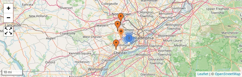 Related schools map