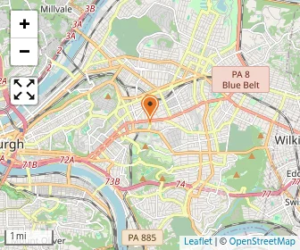 Map of Carnegie Mellon Cyert Center For Early Education