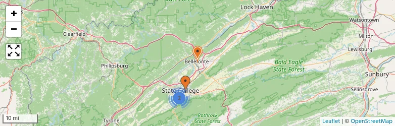 Related schools map