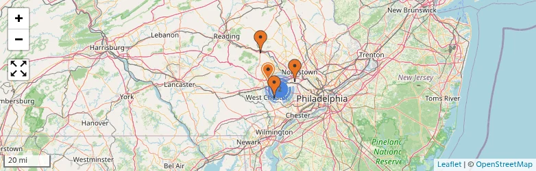Related schools map