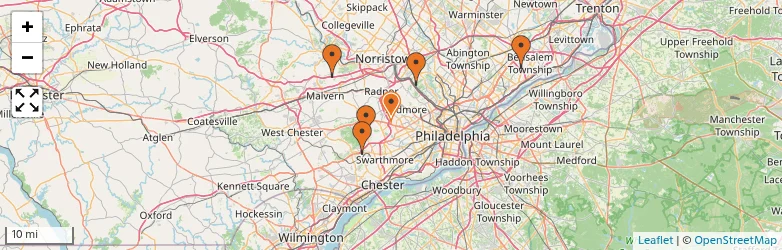 Related schools map
