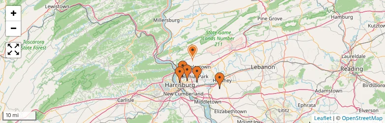 Related schools map