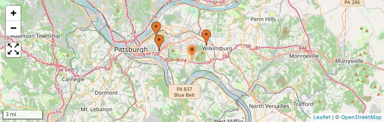 Related schools map
