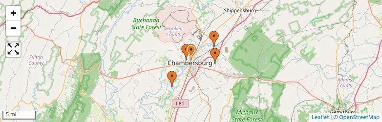 Related schools map