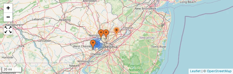 Related schools map