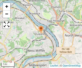 Map of Duquesne Cath Elem-norman St.