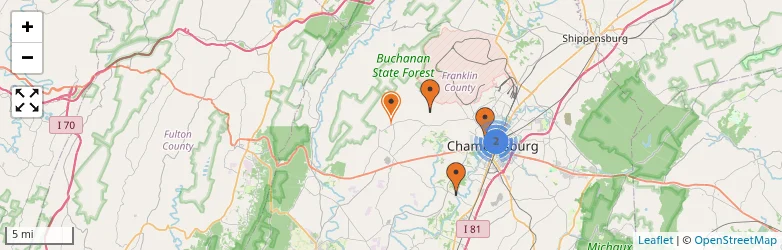 Related schools map