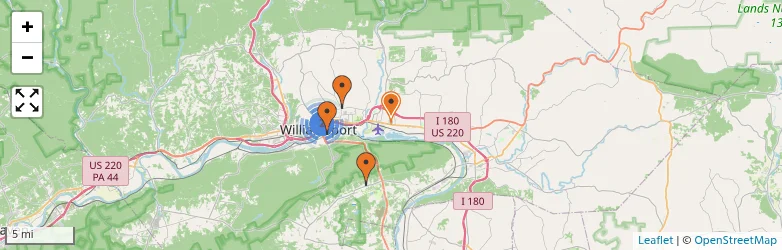 Related schools map