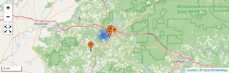 Related schools map