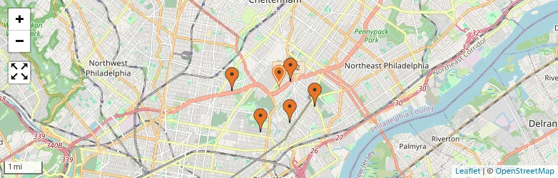 Related schools map
