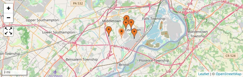 Related schools map