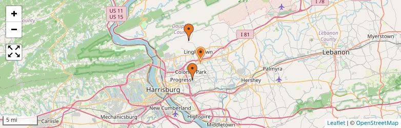 Related schools map