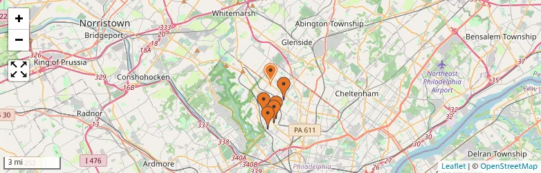 Related schools map