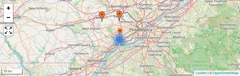 Related schools map