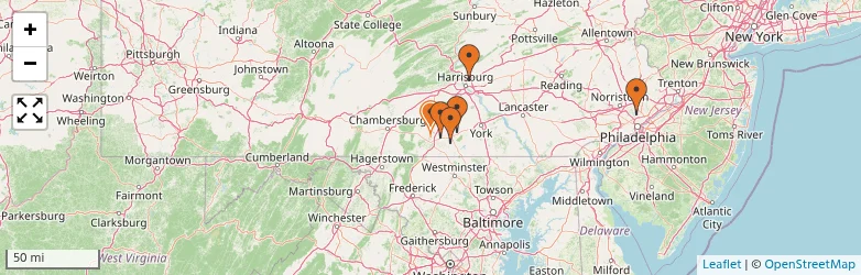 Related schools map