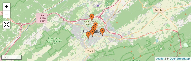 Related schools map
