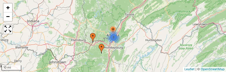 Related schools map
