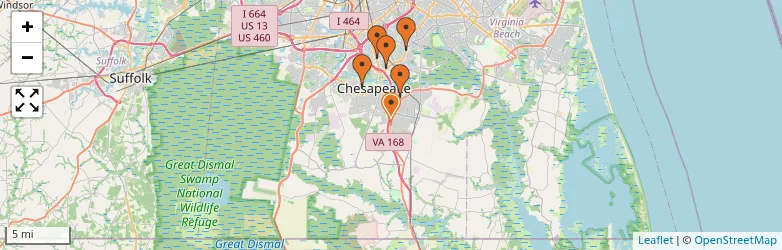 Related schools map