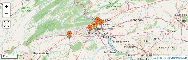 Related schools map