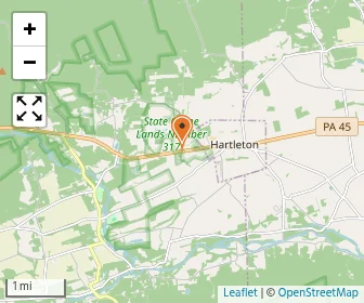Map of Hartleton Mennonite School