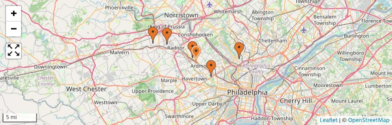 Related schools map