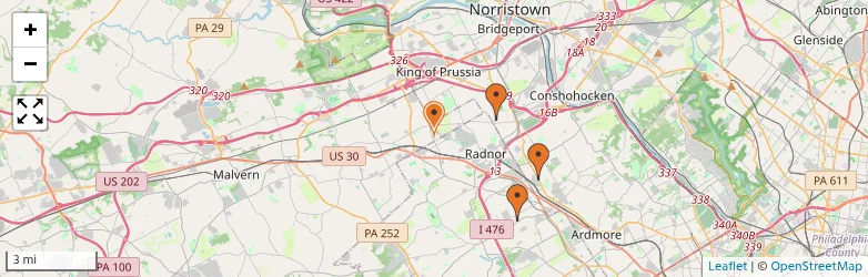 Related schools map