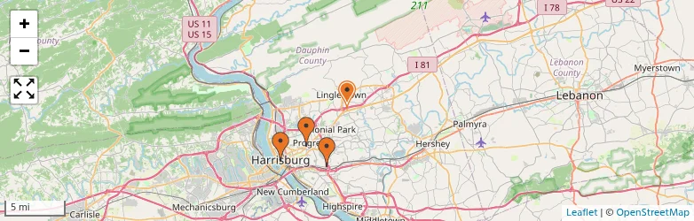 Related schools map