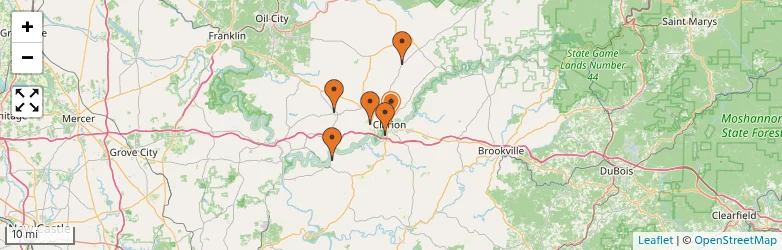 Related schools map