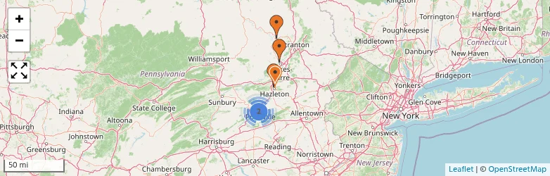 Related schools map