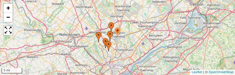 Related schools map