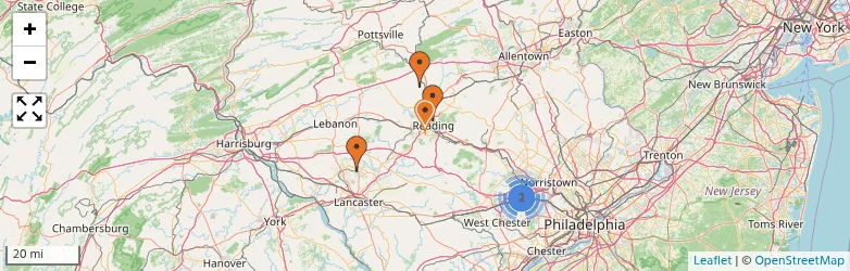 Related schools map