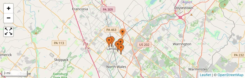 Related schools map