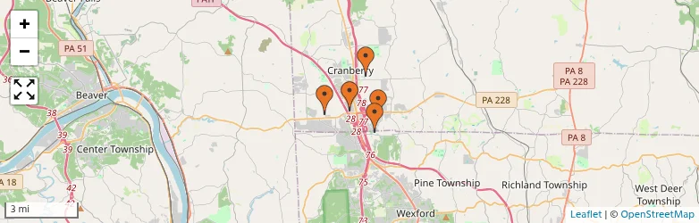 Related schools map