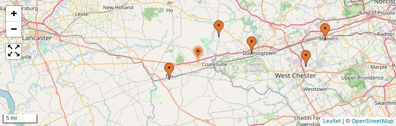 Related schools map