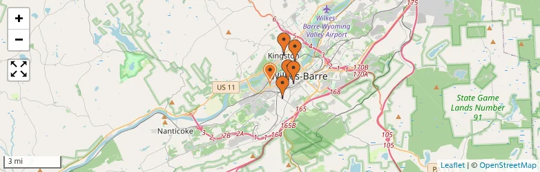 Related schools map