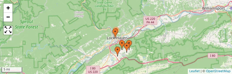 Related schools map
