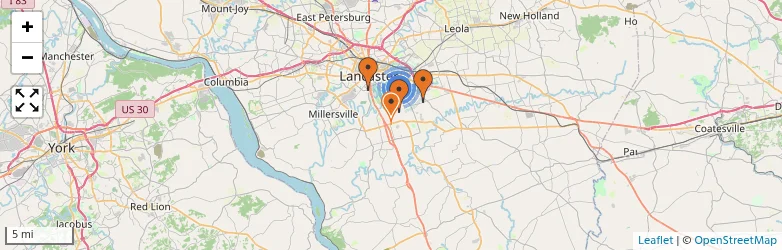 Related schools map
