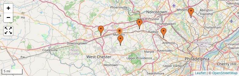 Related schools map