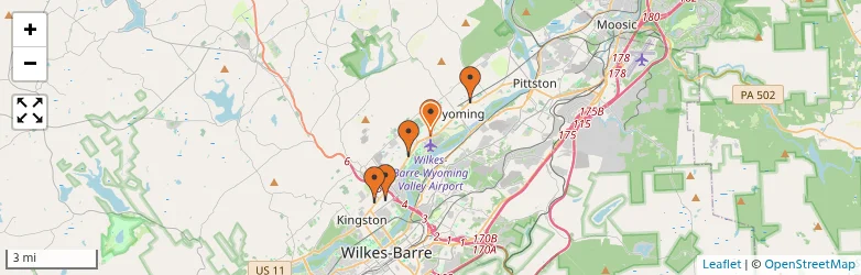Related schools map