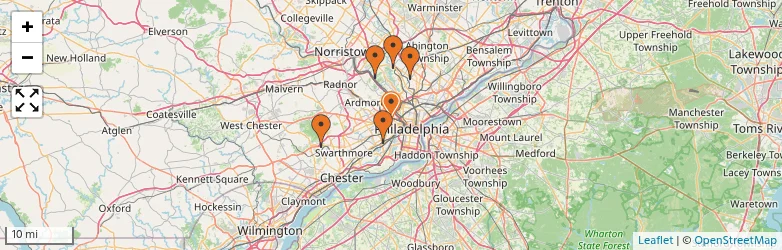 Related schools map
