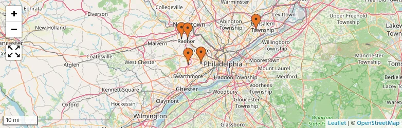 Related schools map